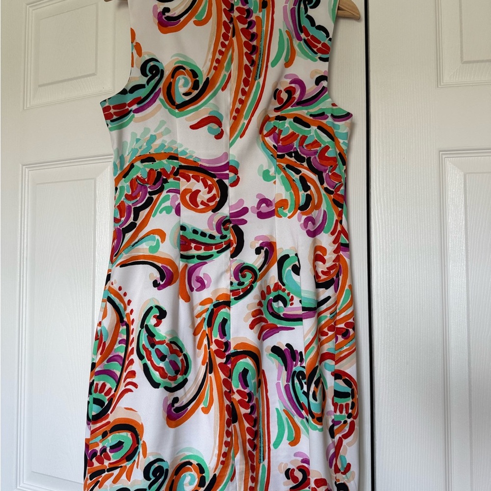 Alyx Orange and Blue Scoop Neck Sundress